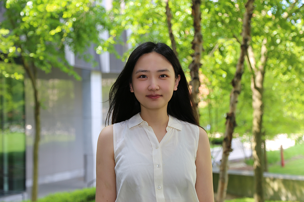 image of Zhaowei Jiang outside in a white shirt